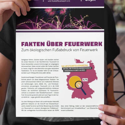 bvpk veröffentlicht Kurzinformation zum Umwelteinfluss von Feuerwerk